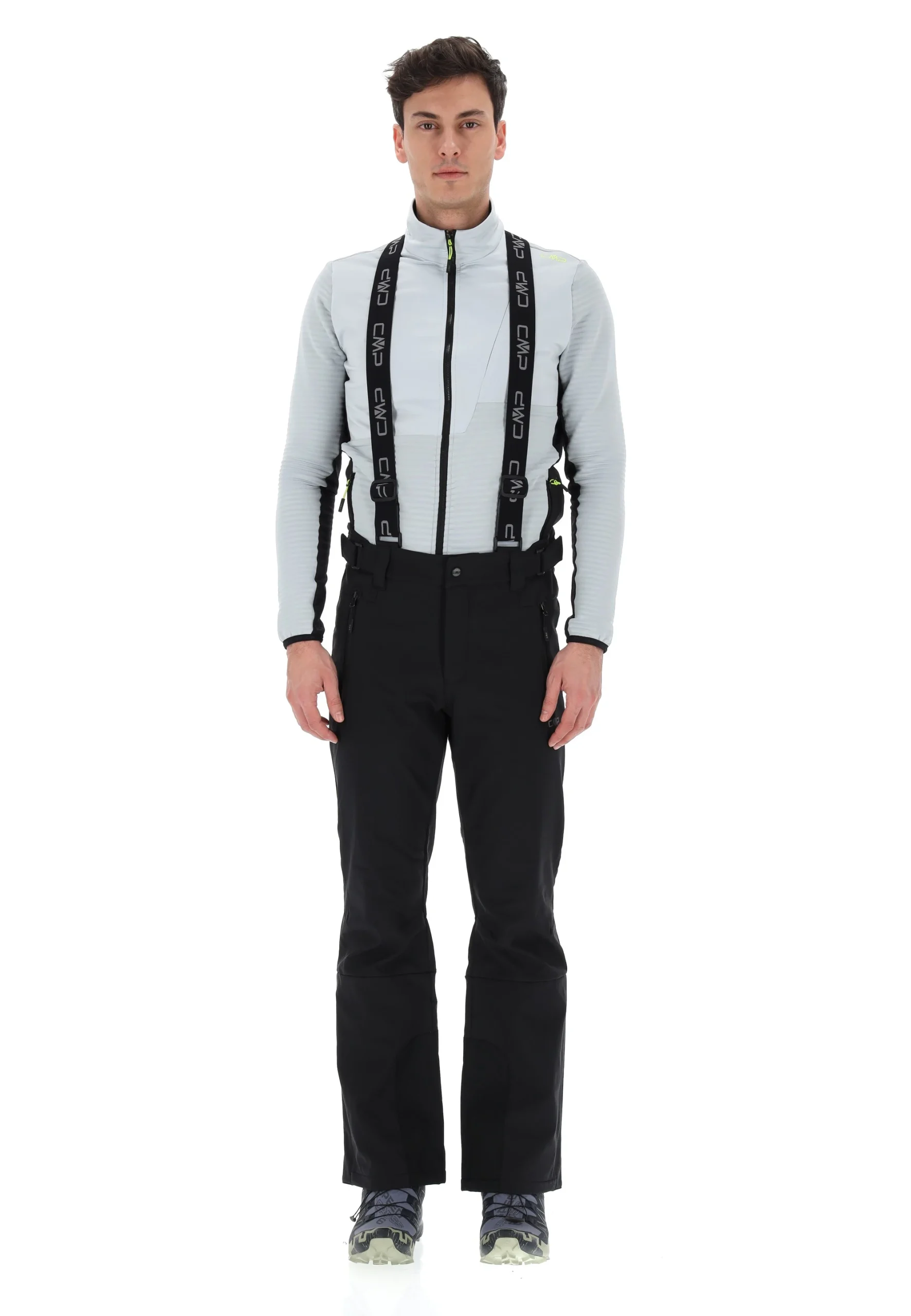 Pantalone da scii in softshell CMP con bretelle art. 34W4367