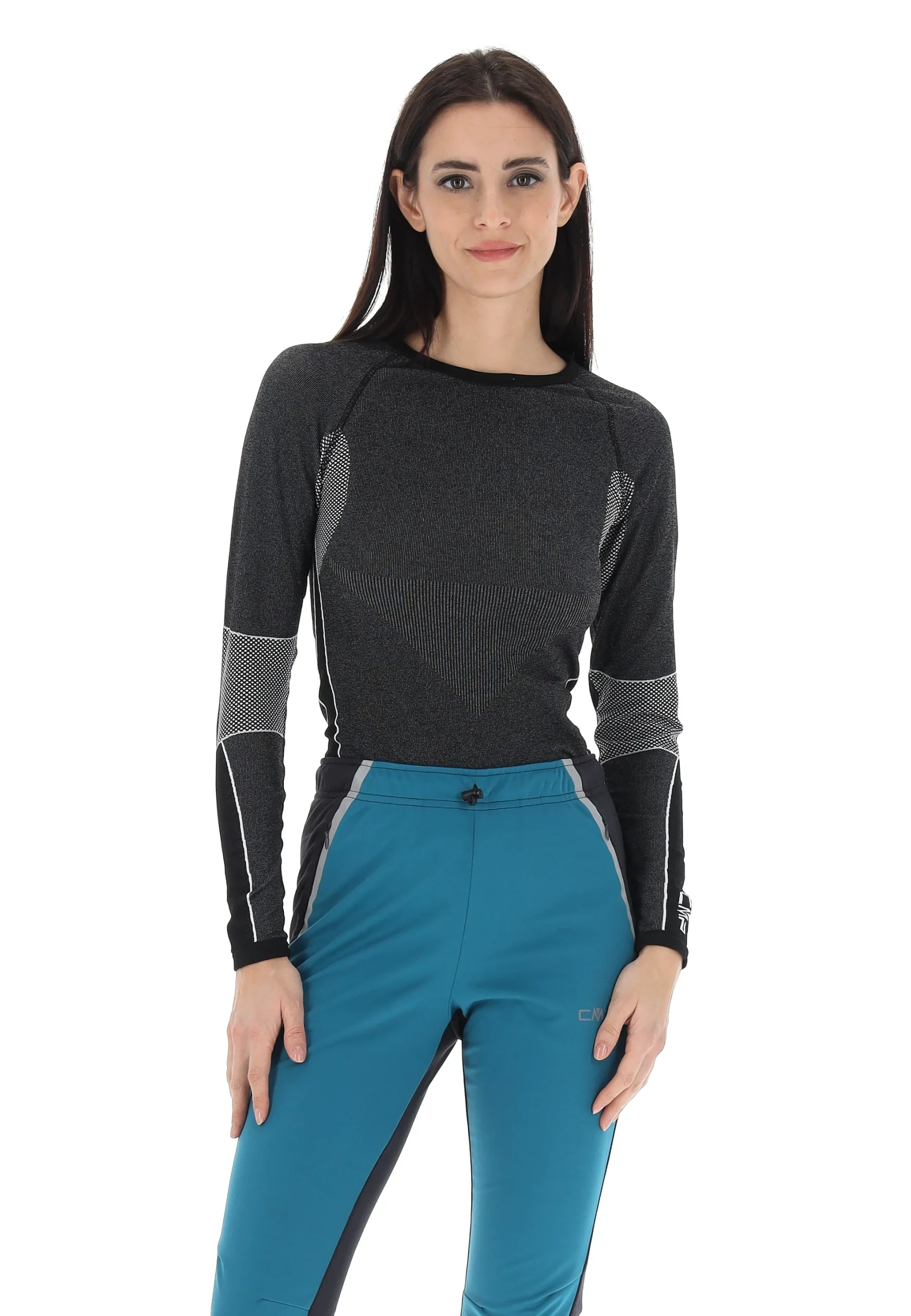 maglia termica da donna CMP con logo sul polso