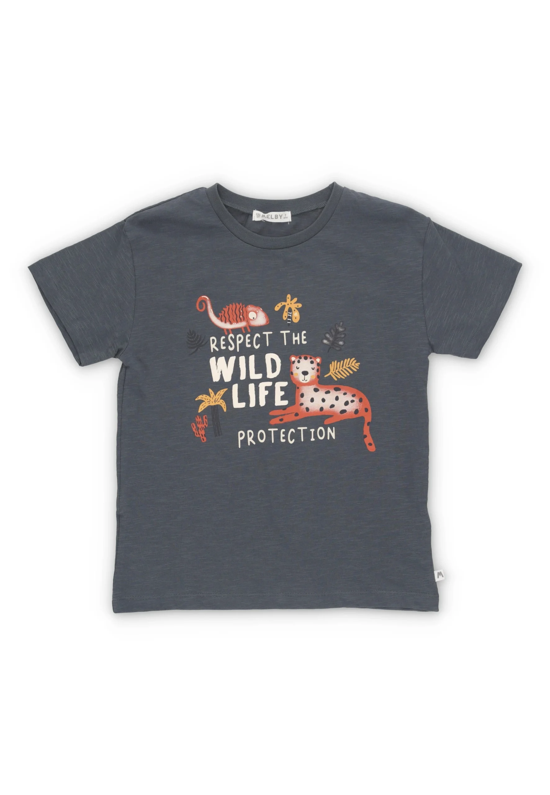 T-shirt Mleby bimbo con stampa tigrotti art. 45E7022K