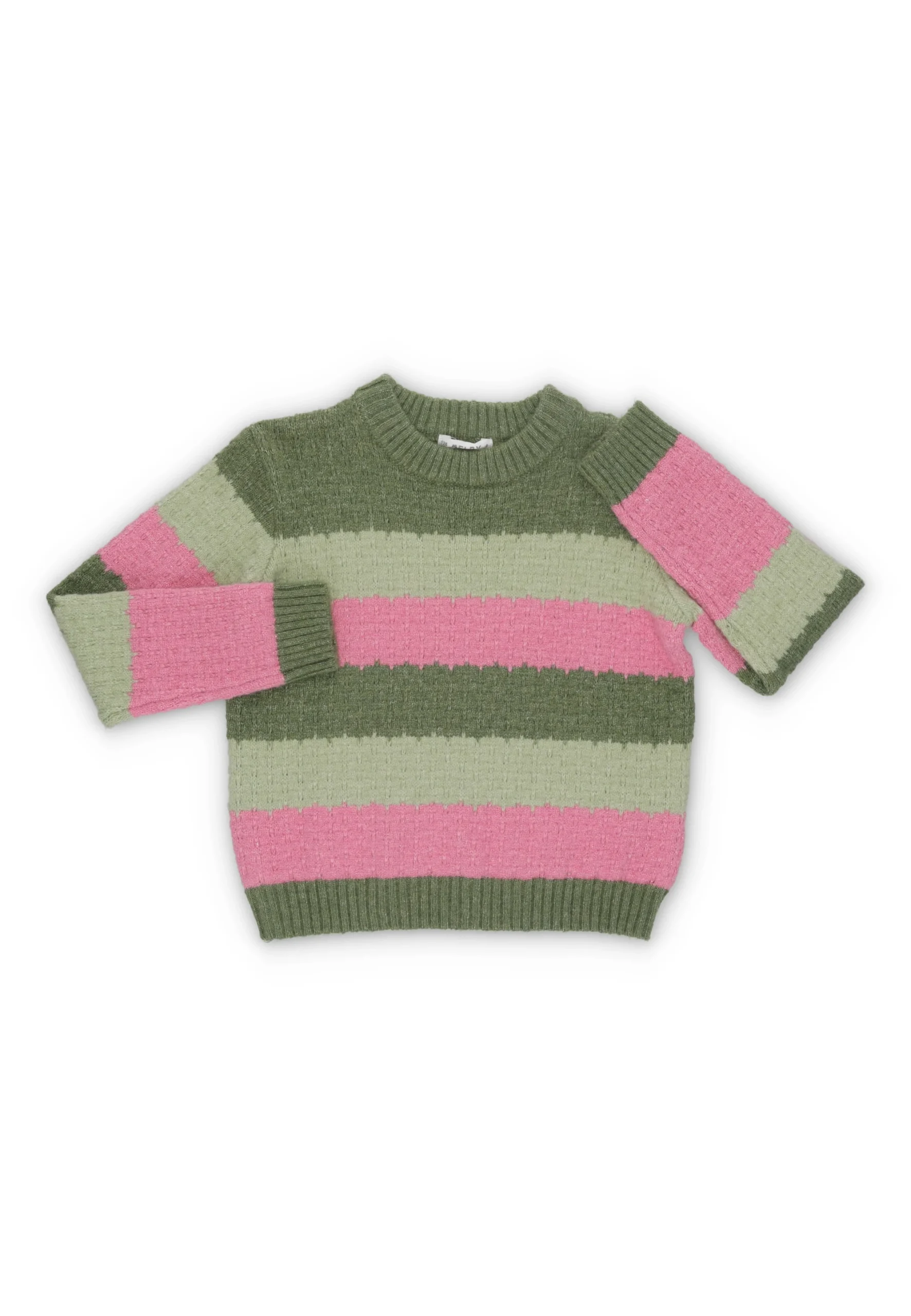 Maglione a righe con filo lurex ragazza Melby