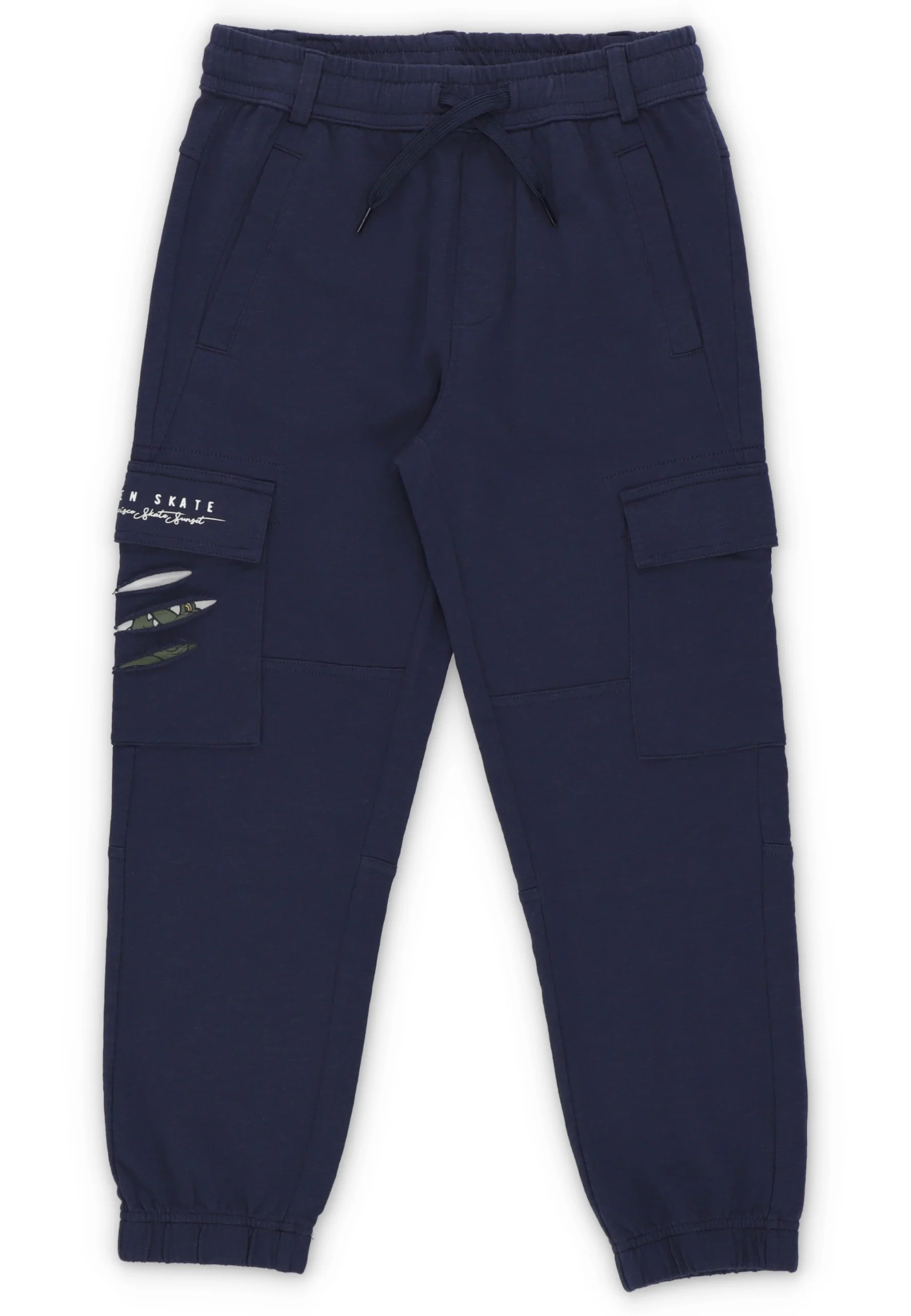 Pantalone in cotone Melby con tasconi graffiati