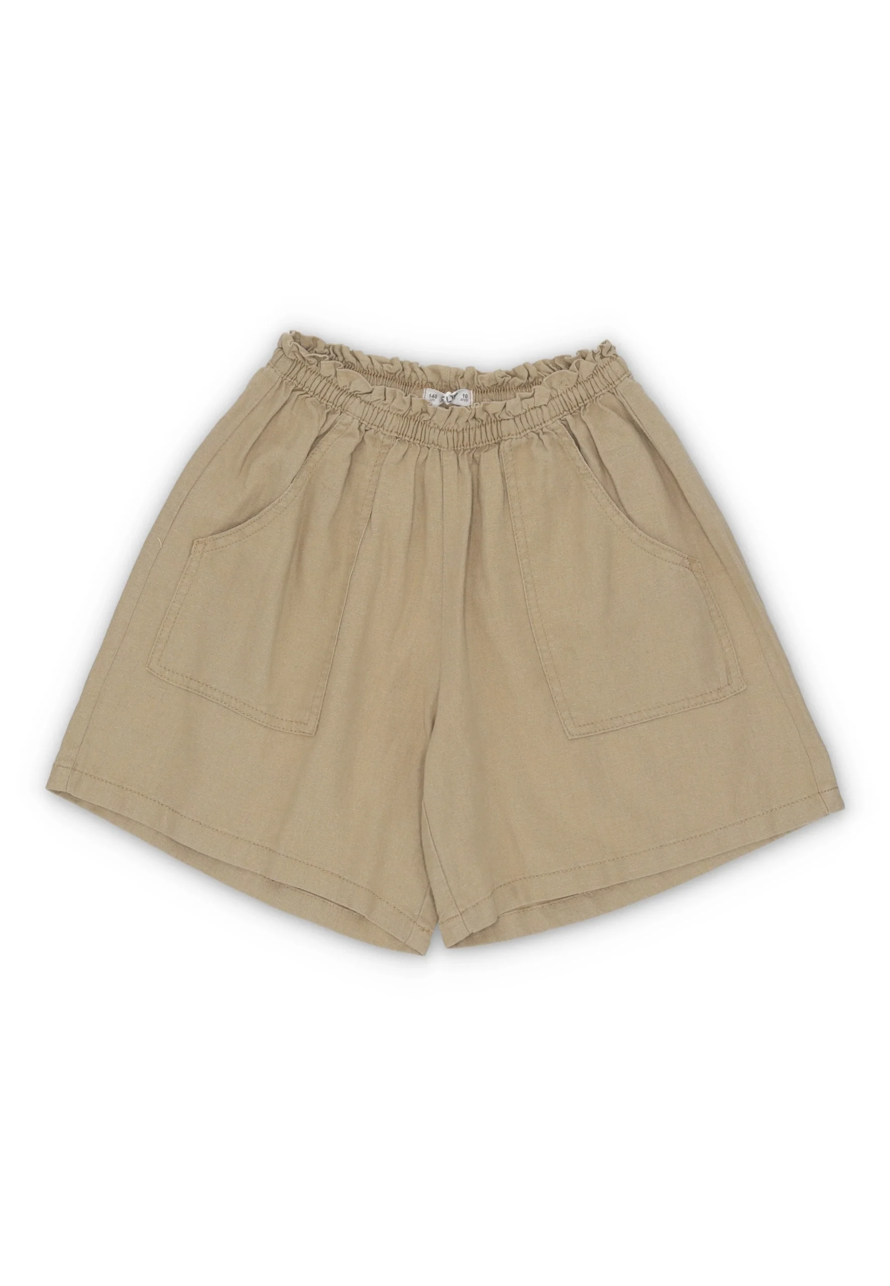 Pantaloncini misto lino con tasconi ragazza Melby