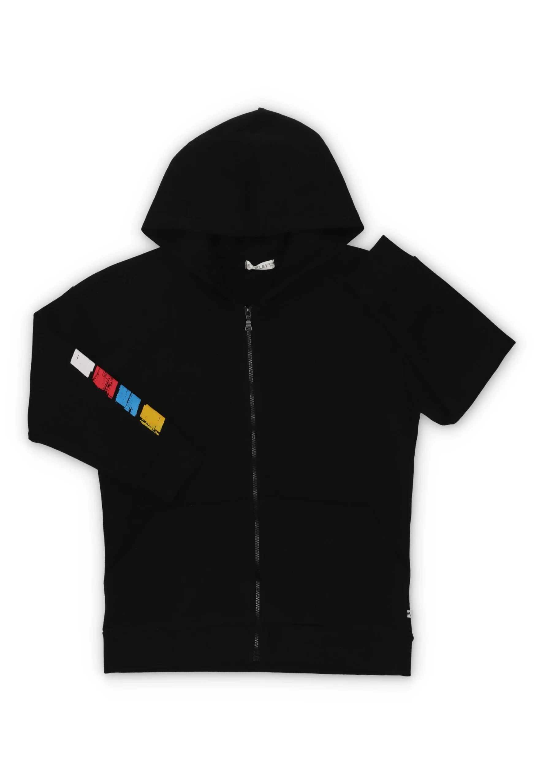 Felpa ragazzo Melby con stampa riquadro molticolor