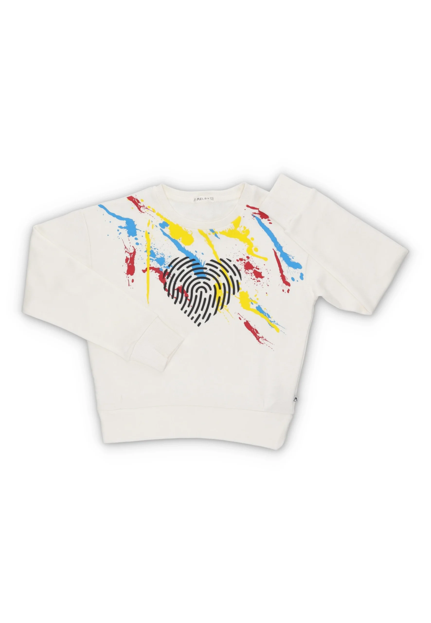 Felpa ragazza Melby con impronta cuore