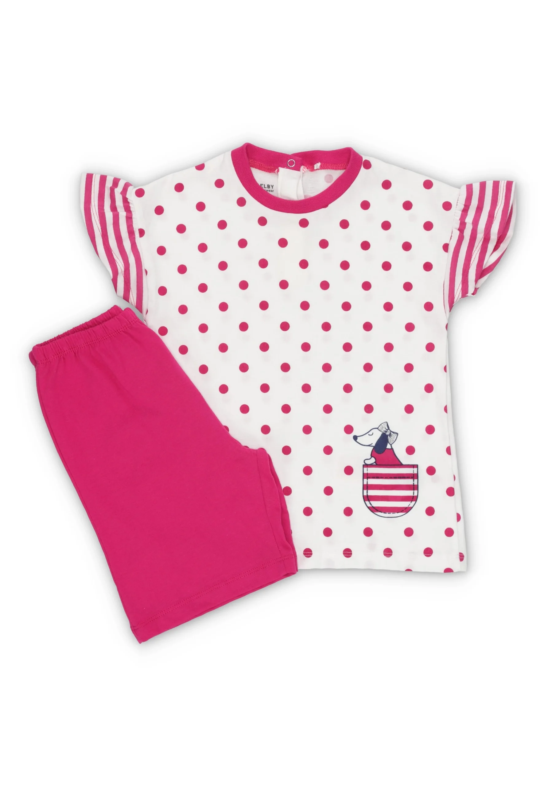 Pigiama corto Melby baby in fantasia pois art. 83V5121