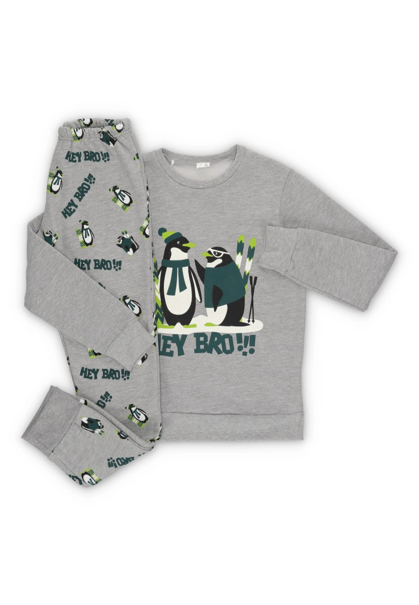 Pigiama bimbo con stampa pinguini glow in the dark Melby