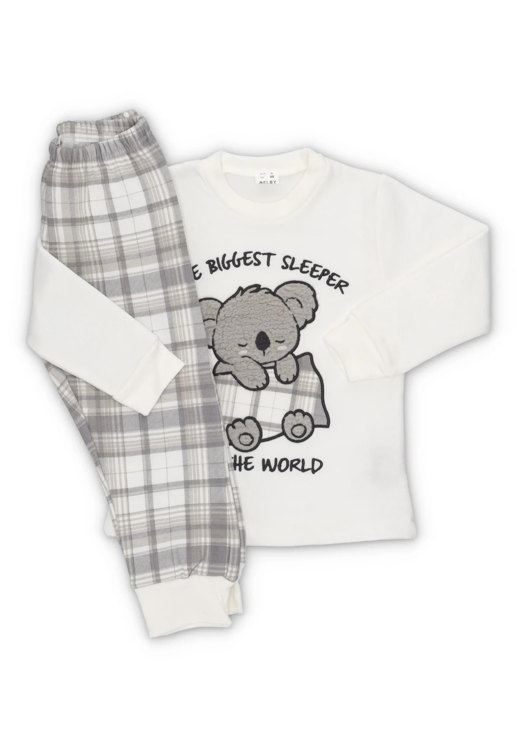 Pigiama Melby con koala effeto sherpa