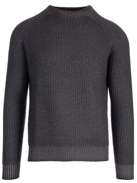 Al Duca D'aosta 1902 Uomo Maglione antracite a costa inglese