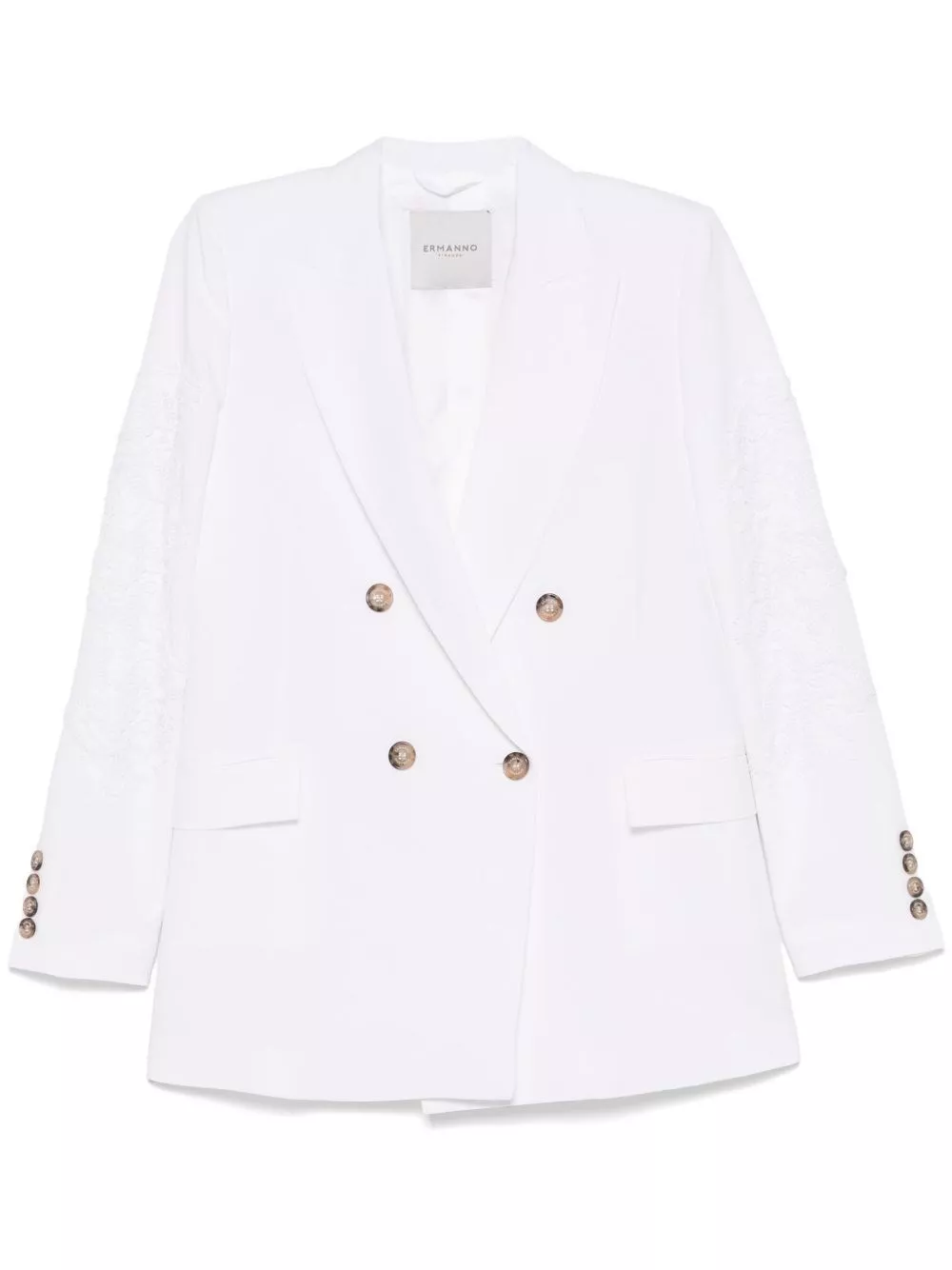 Blazer ricamato in lino cotone di Ermanno
