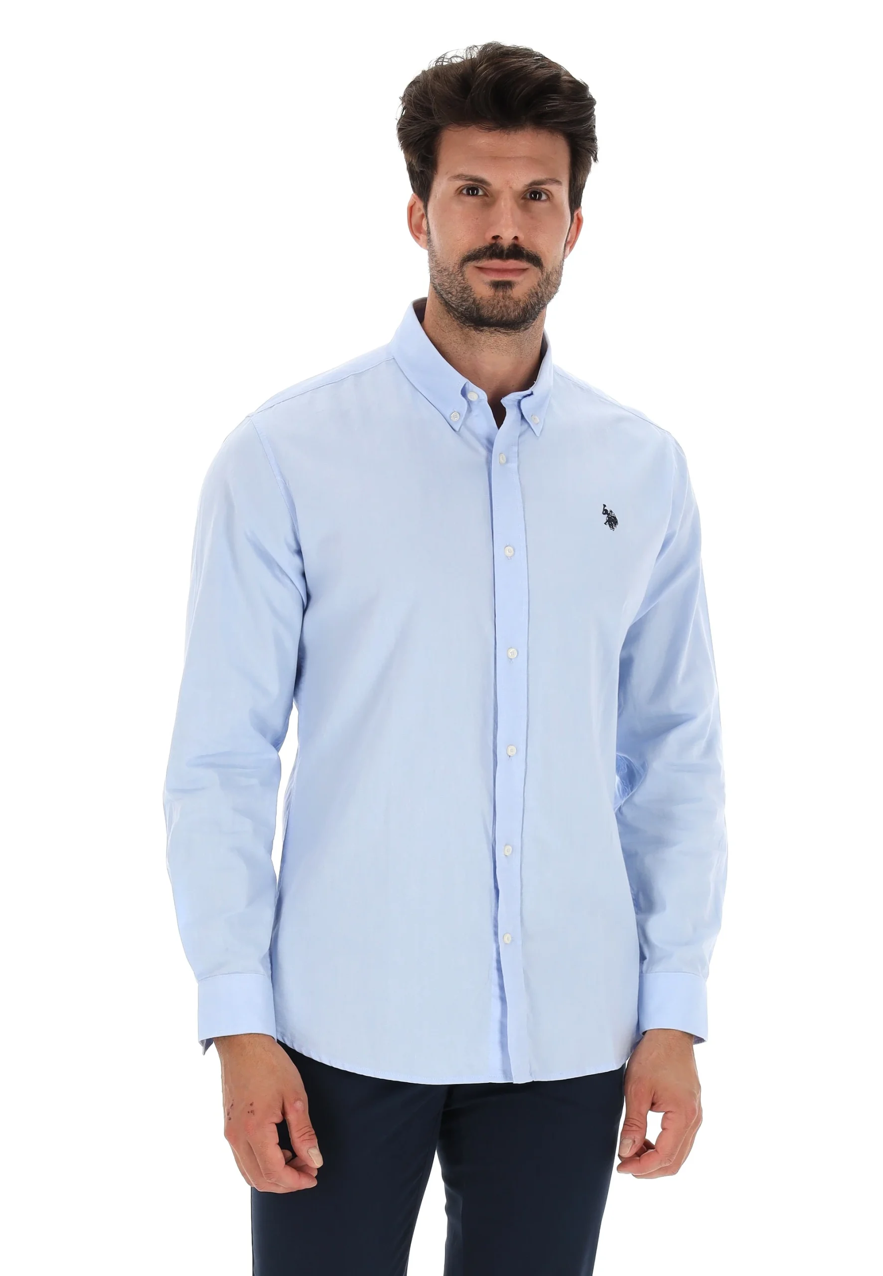 Camicia manica lunga tinta unita US Polo Assn