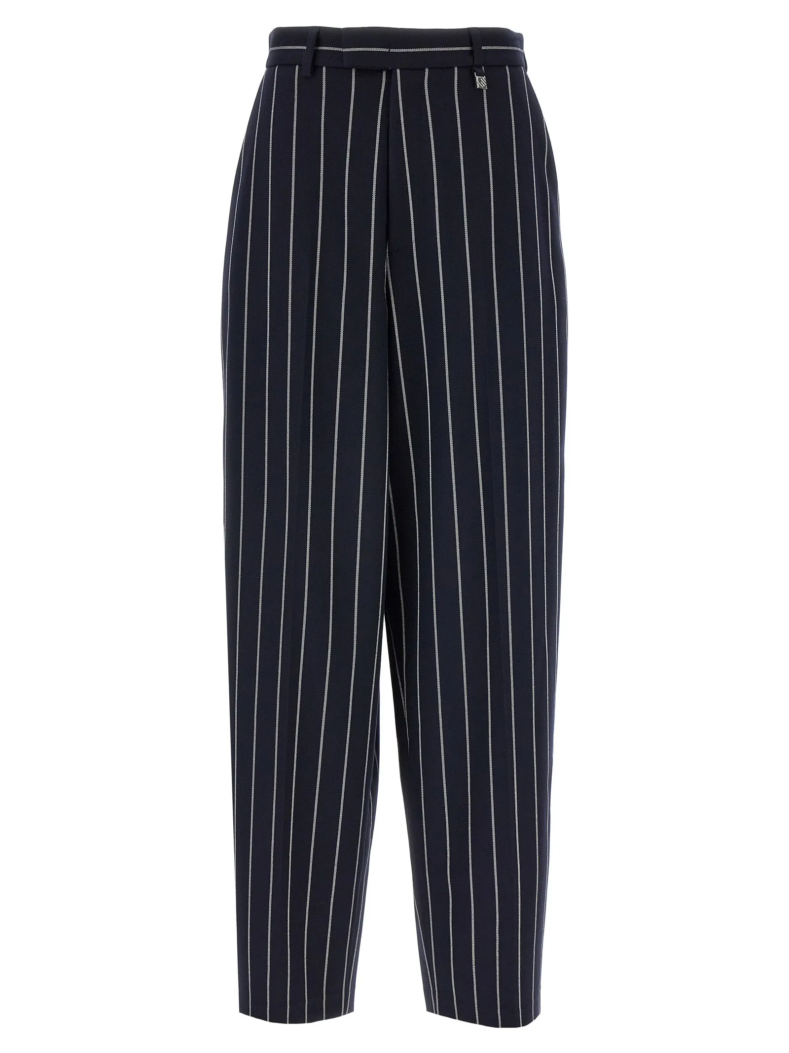 Striped Pantaloni Blu