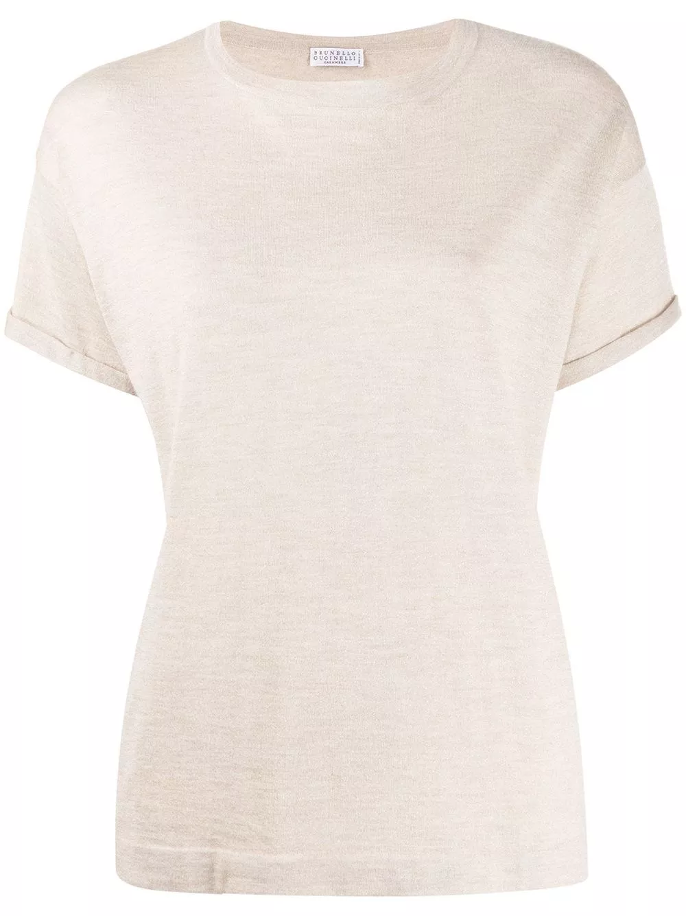 T-shirt in cashmere seta di Brunello cucinelli