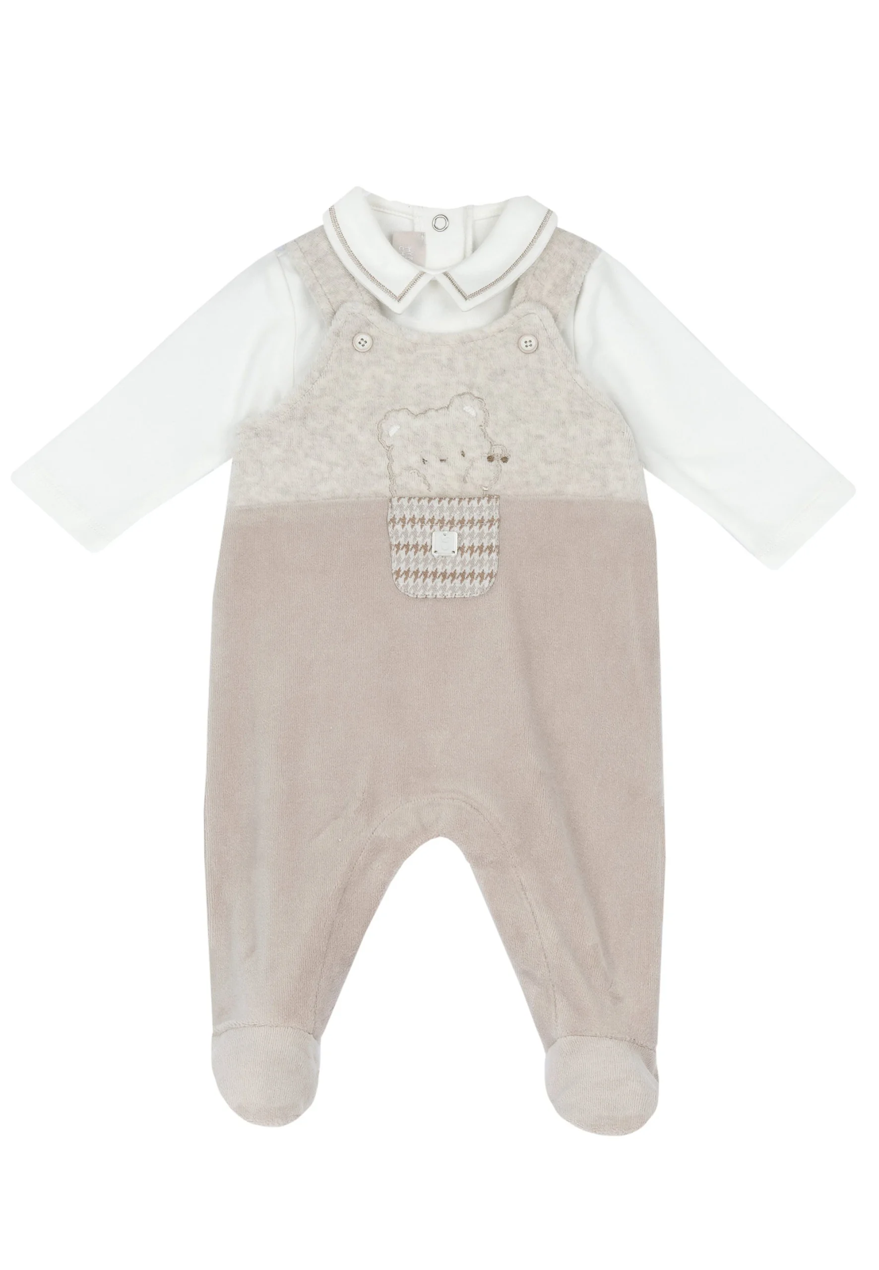 Tutina con body e salopette Chicco neonato art.100377