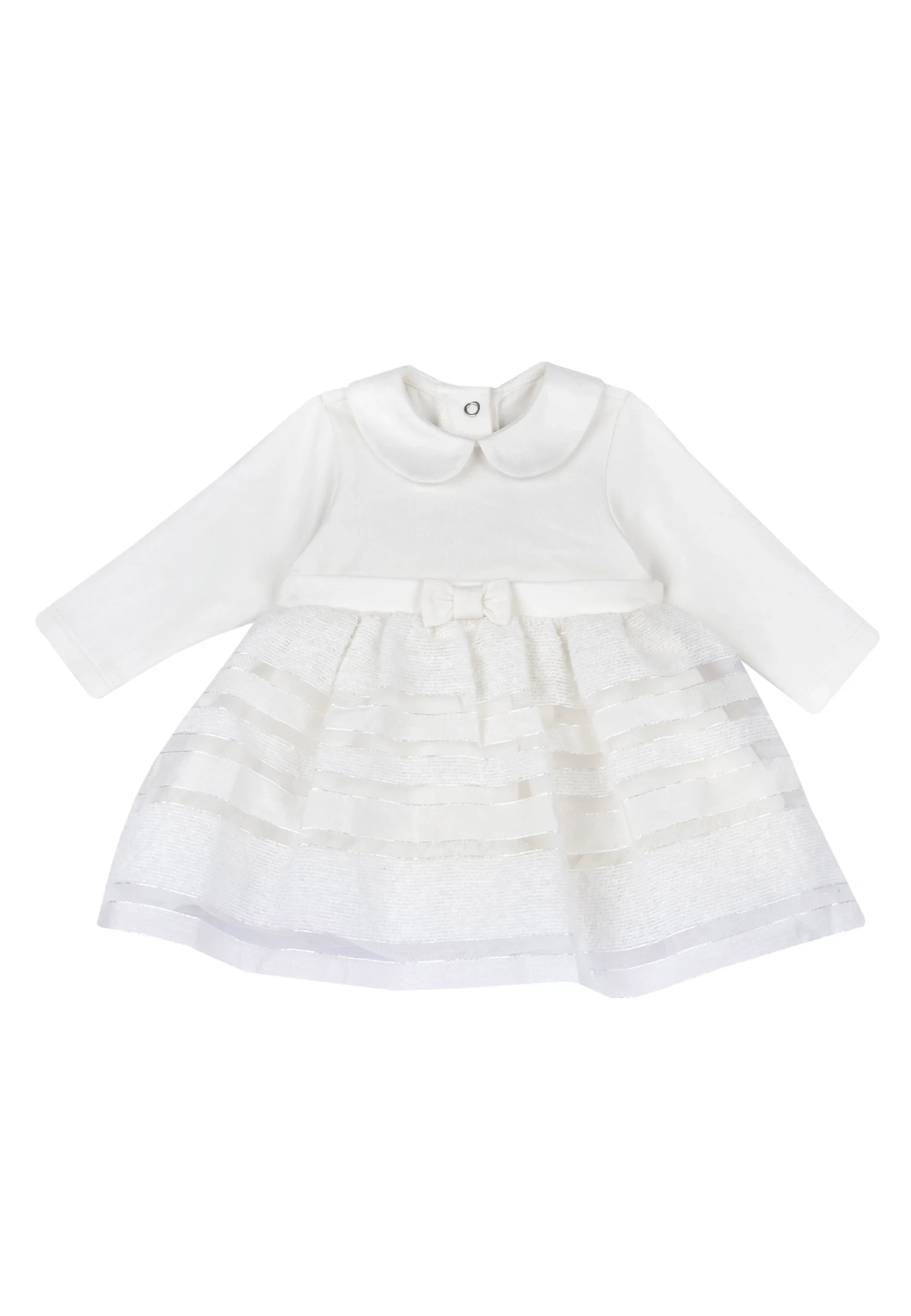 Abito bambina Chicco con gonna rigata art.5956