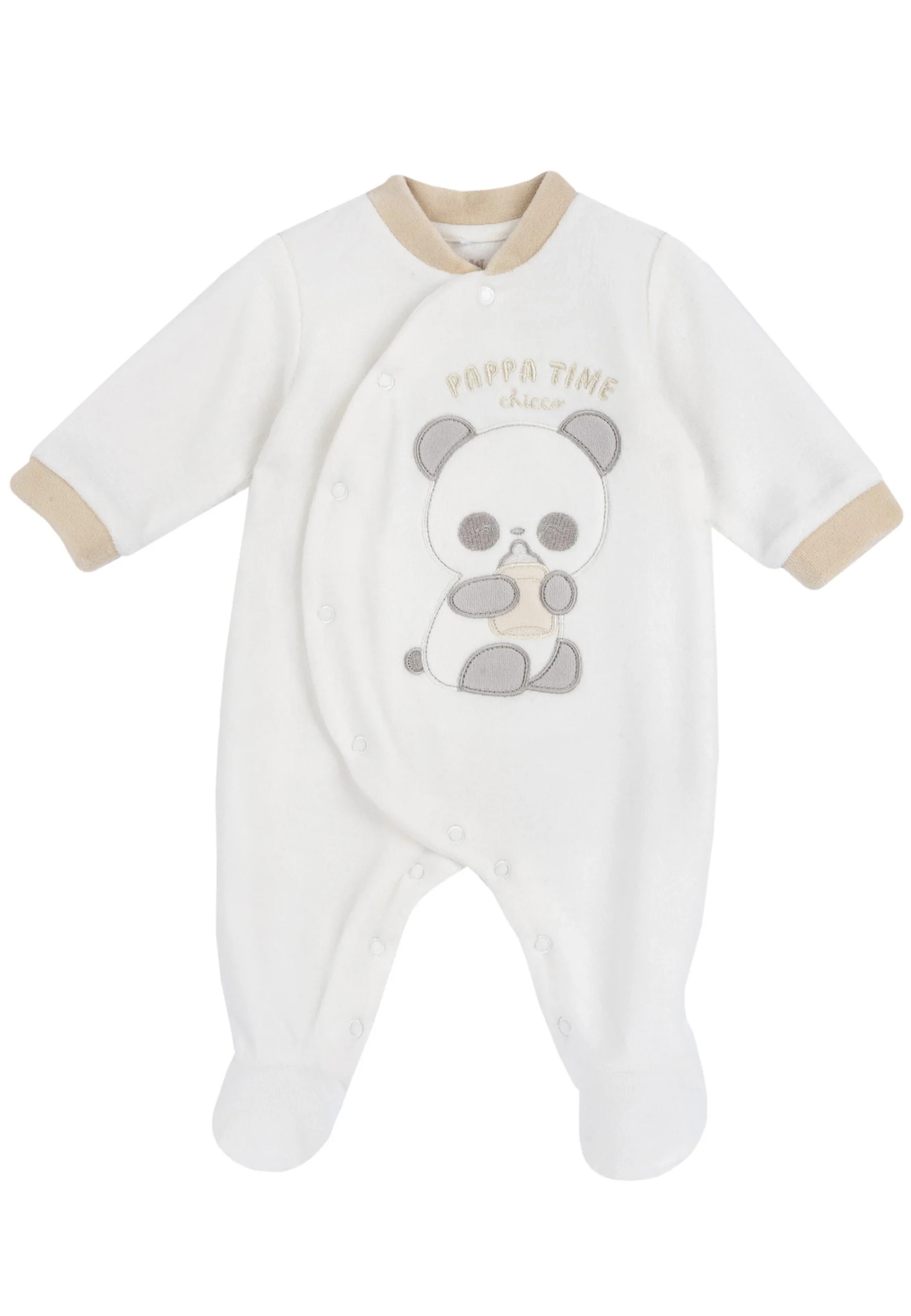 Tutina in ciniglia Chicco art. 7861 con orsetto e biberon