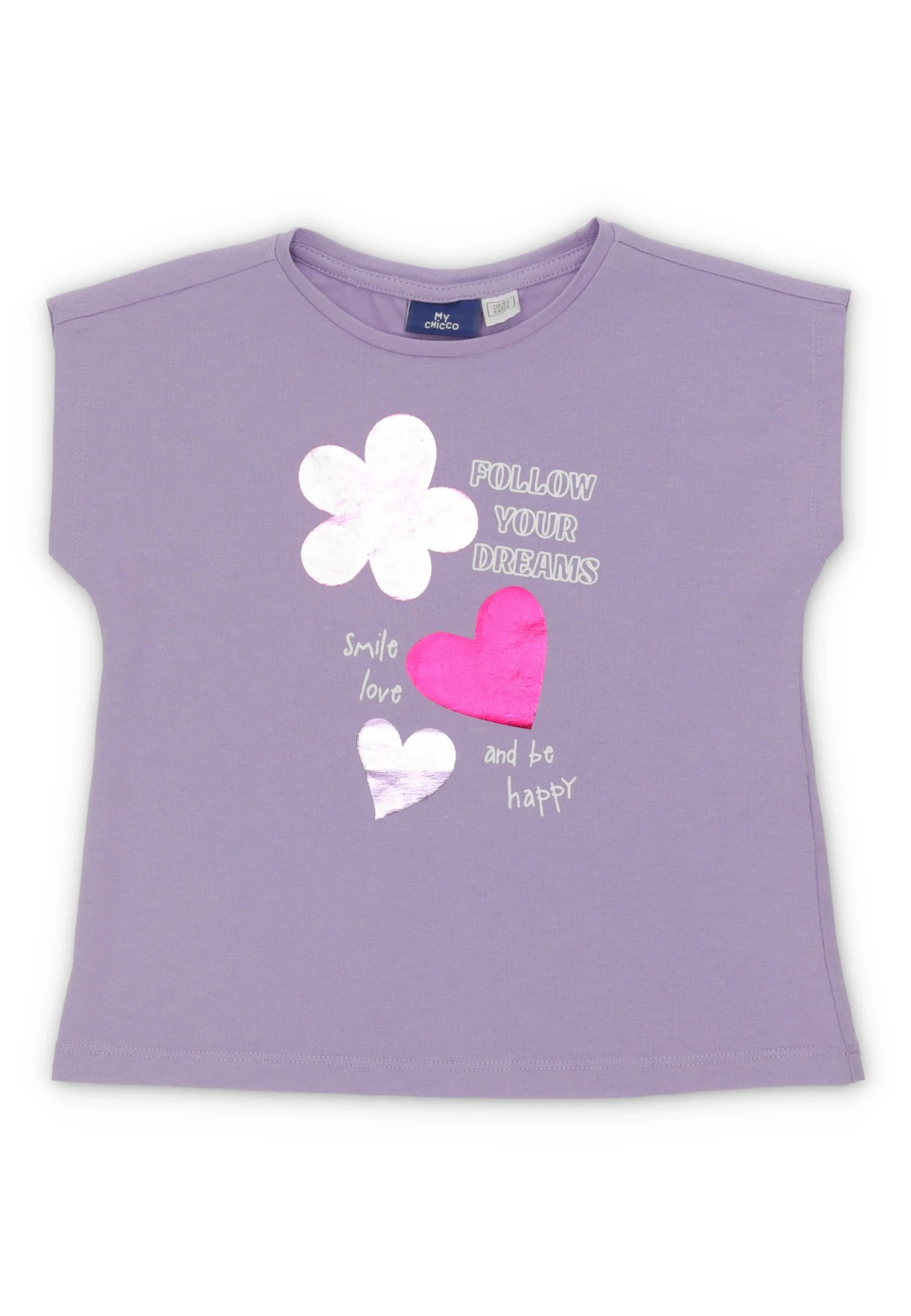 T-shirt con stampa cuore Chicco bambina