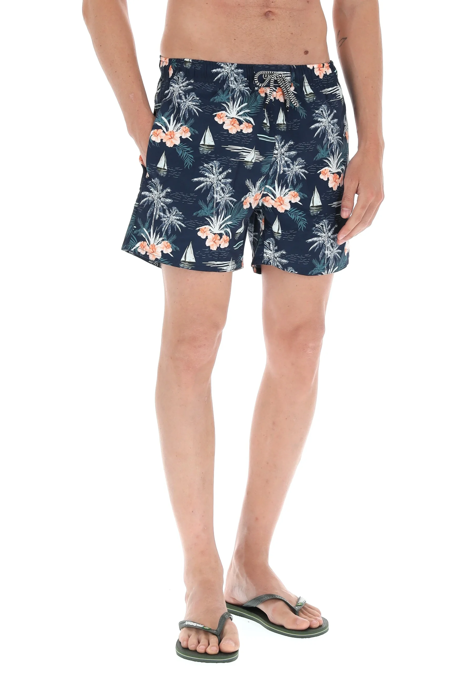 Boxer mare fantasia fiori e barchette Bellonda