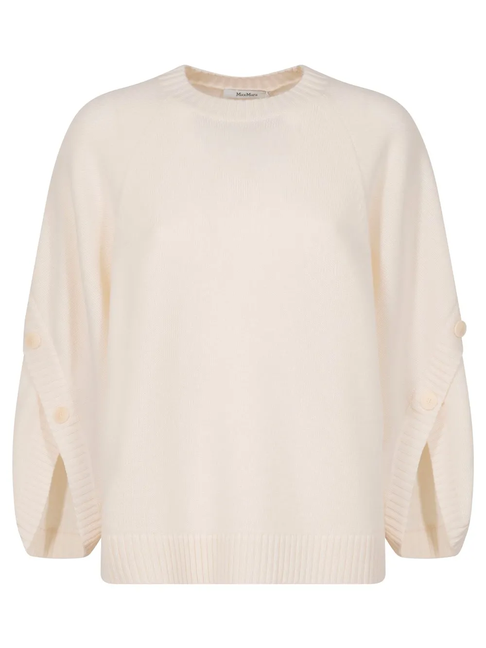 MAGLIA OVER MOTIVO INCROCIATO IN LANA E CASHMERE