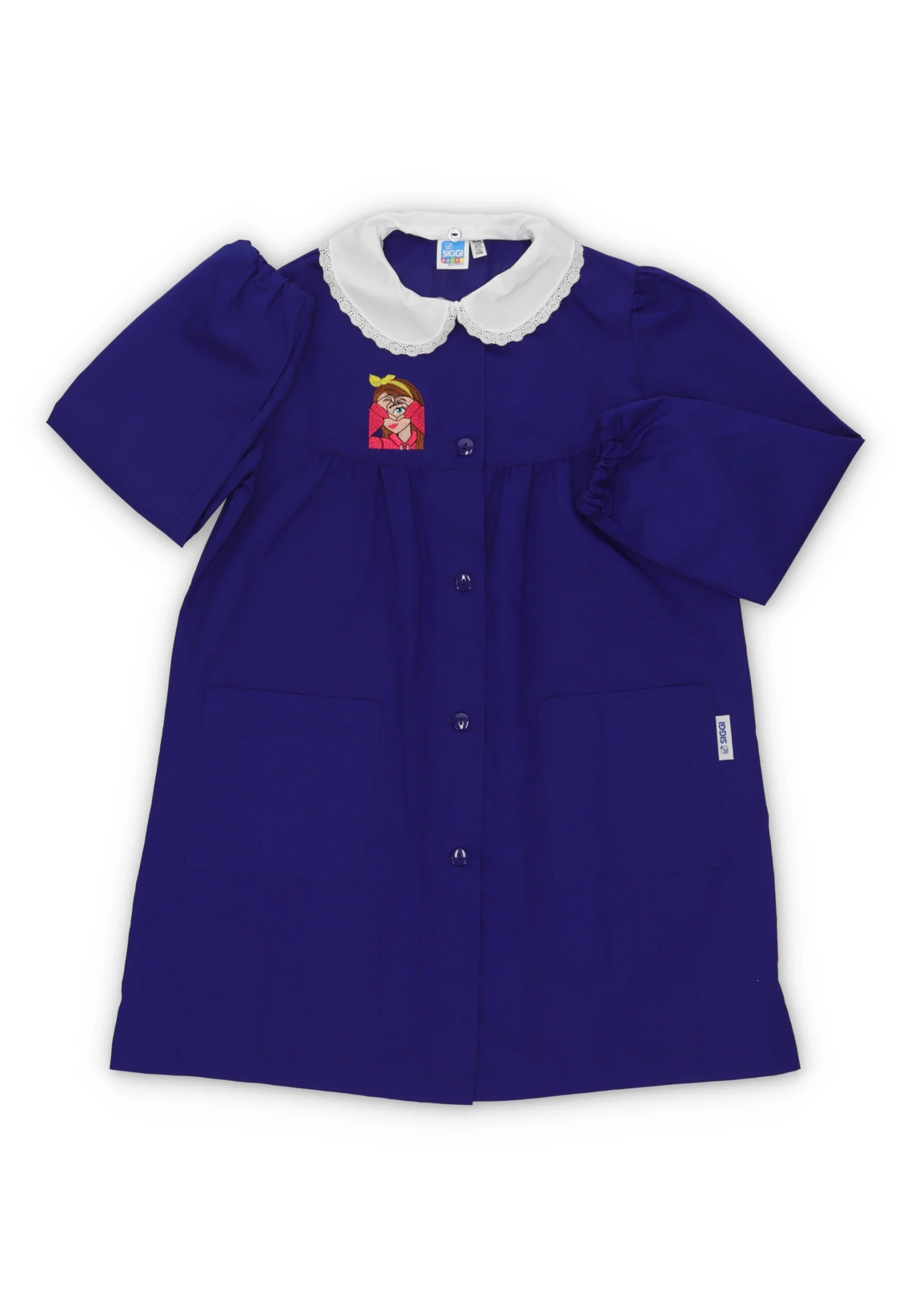 Grembiule scuola Siggi bambina con ricamo art.33GR4211