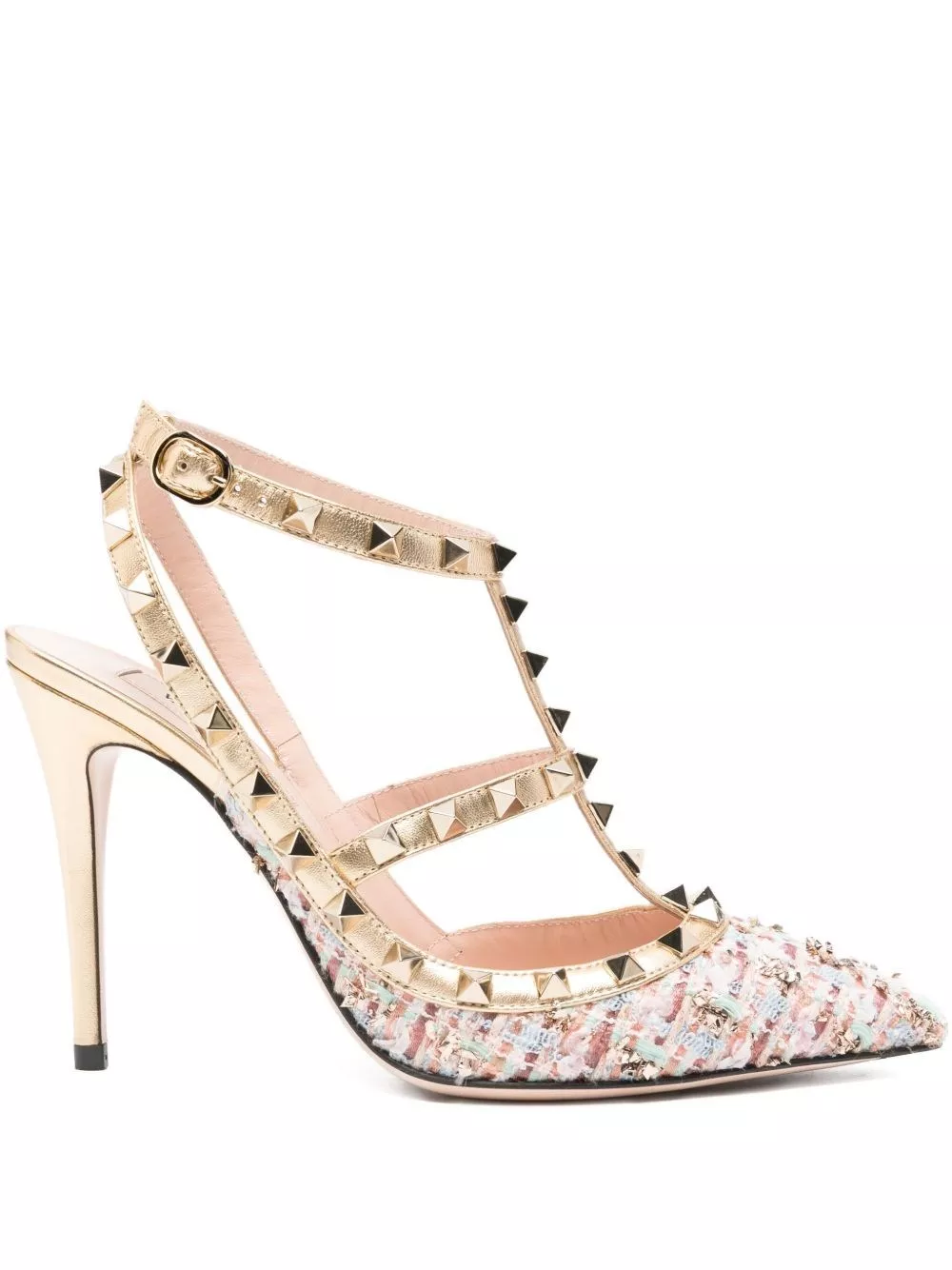 Decolleté rockstud in tweed di Valentino garavani