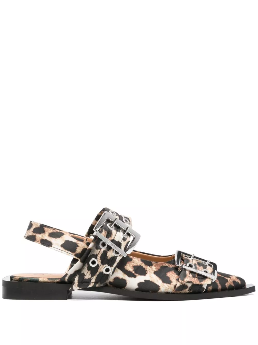 Ballerina slingback leopardata di Ganni