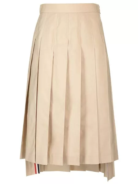 Thom Browne Donna Gonna plissettata midi