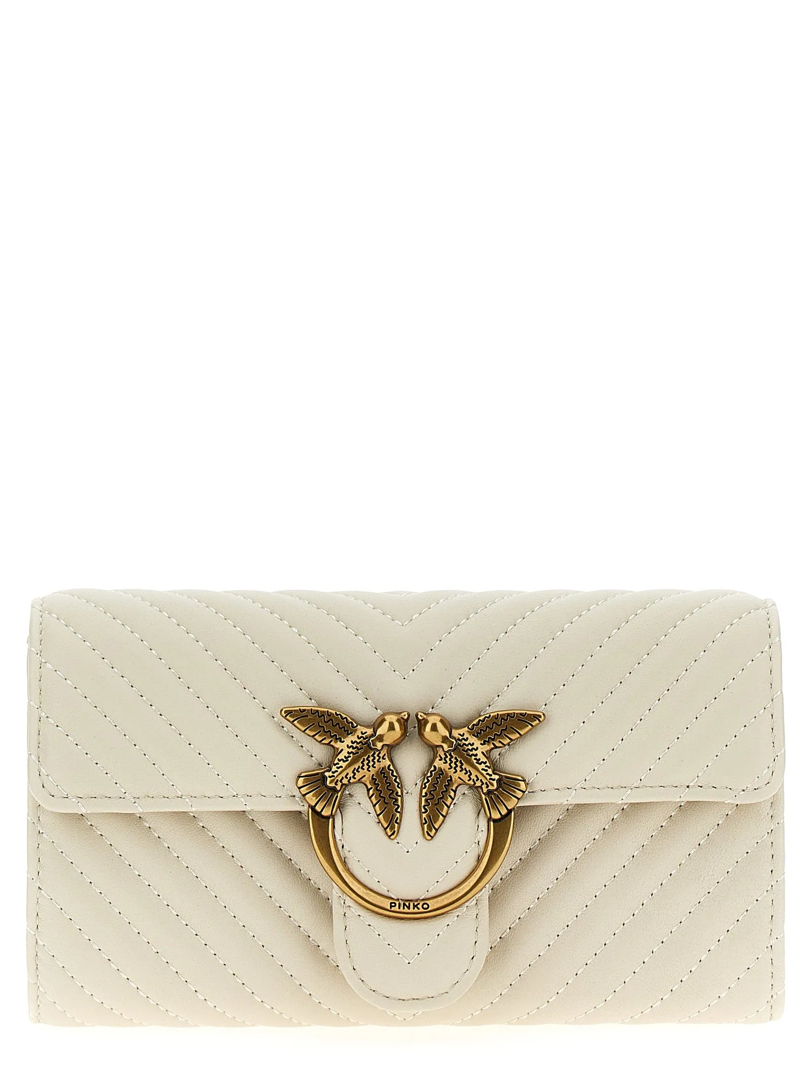 Love Bag One Wallet Chevron Portafogli Bianco