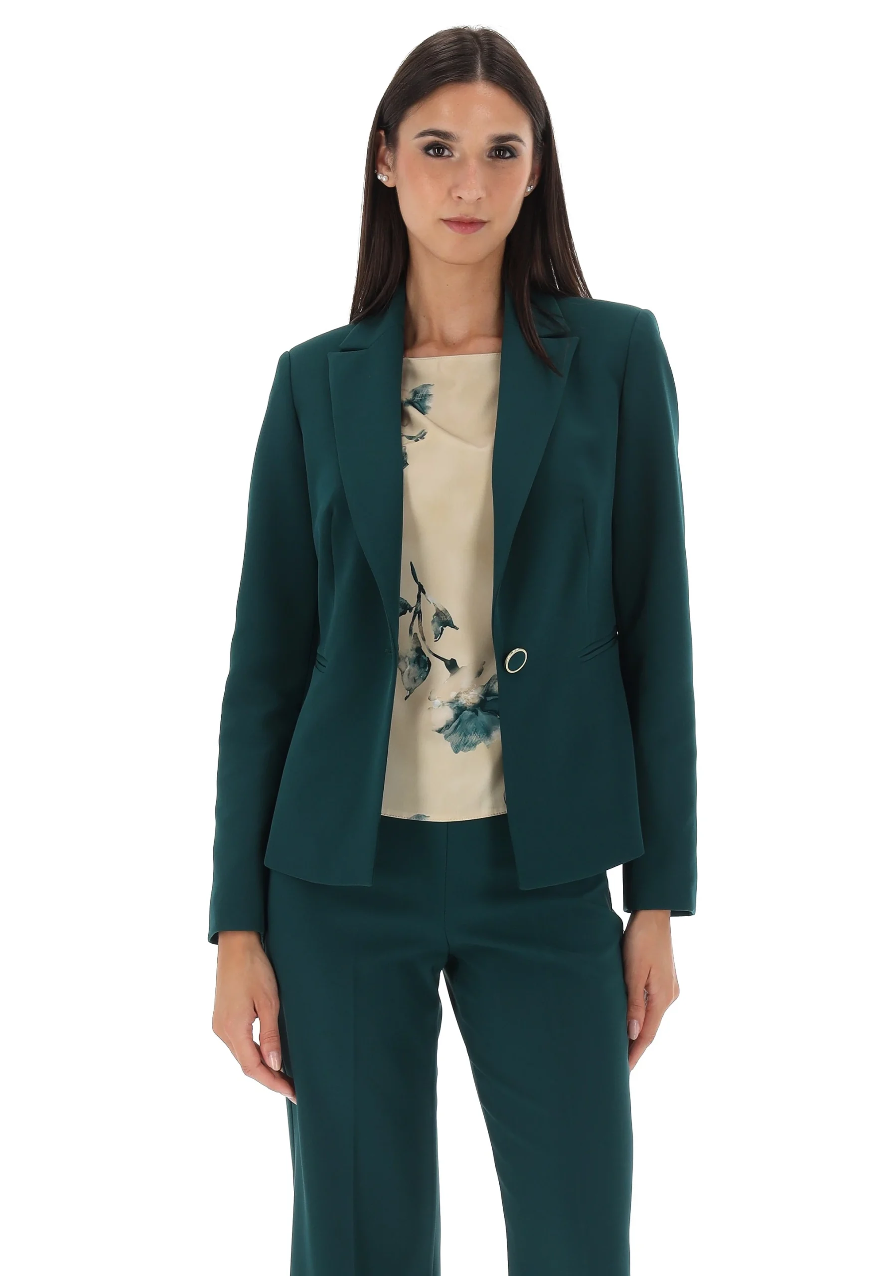 Blazer 1bottone in tessuto tecnico Rinascimento donna art. 125277