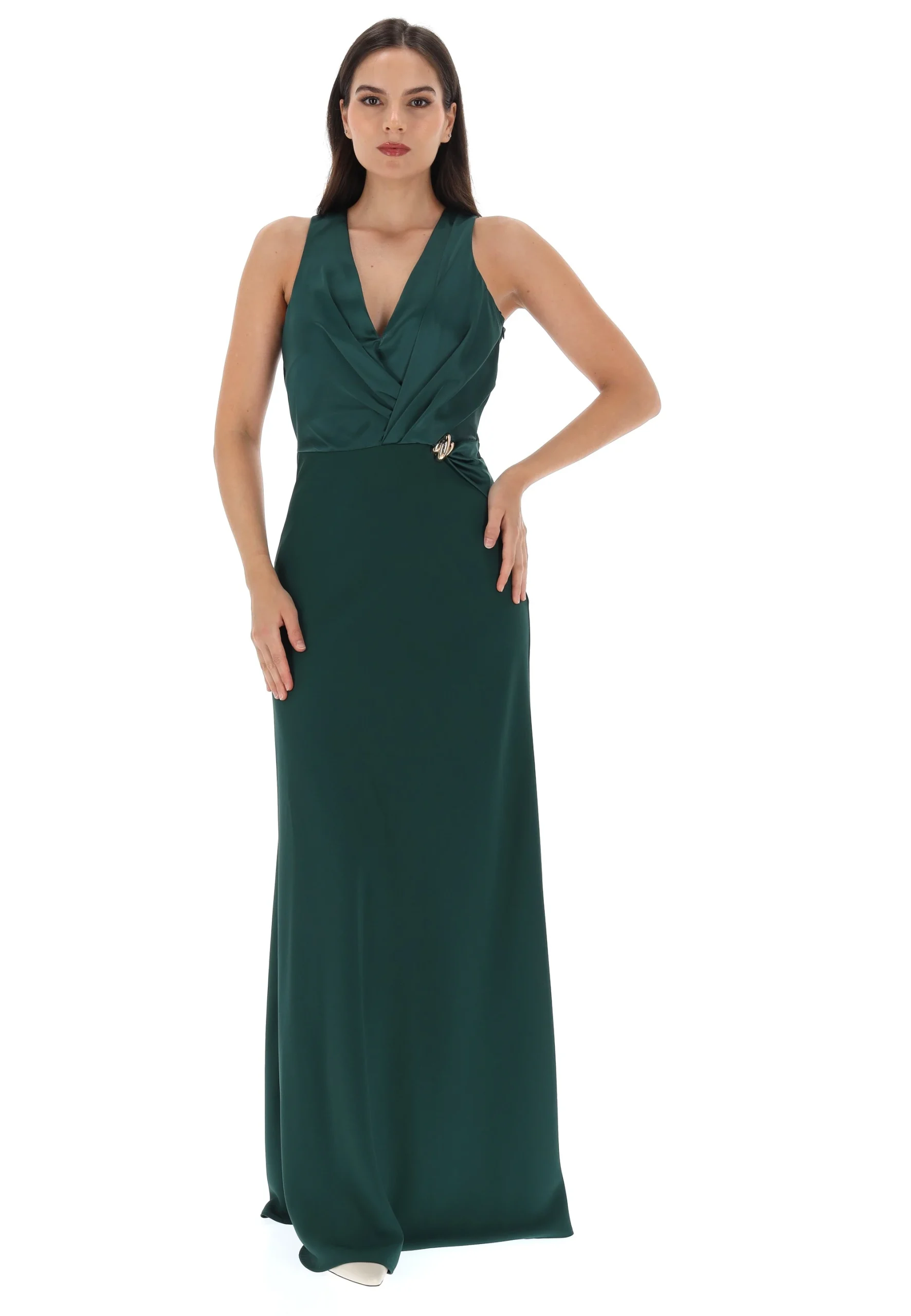 Abito lungo scollo V Rinascimento CFC0020067002