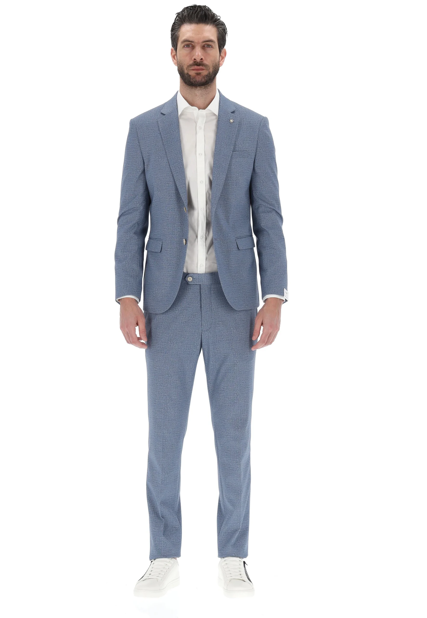 Completo da cerimonia effetto melange Manuel Ritz uomo A3318MC277