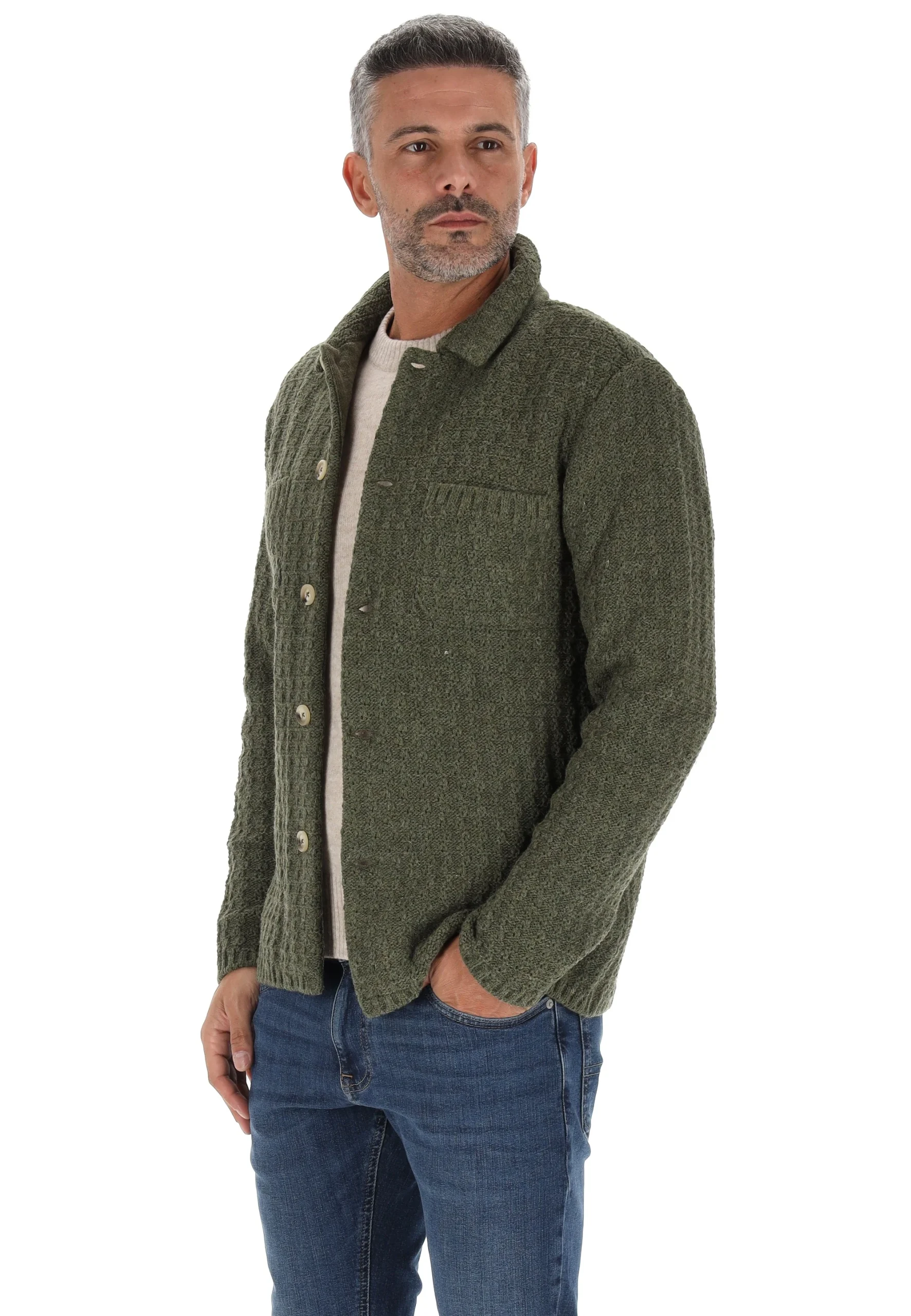Cardigan lavorato Manuel Ritz da uomo M591864
