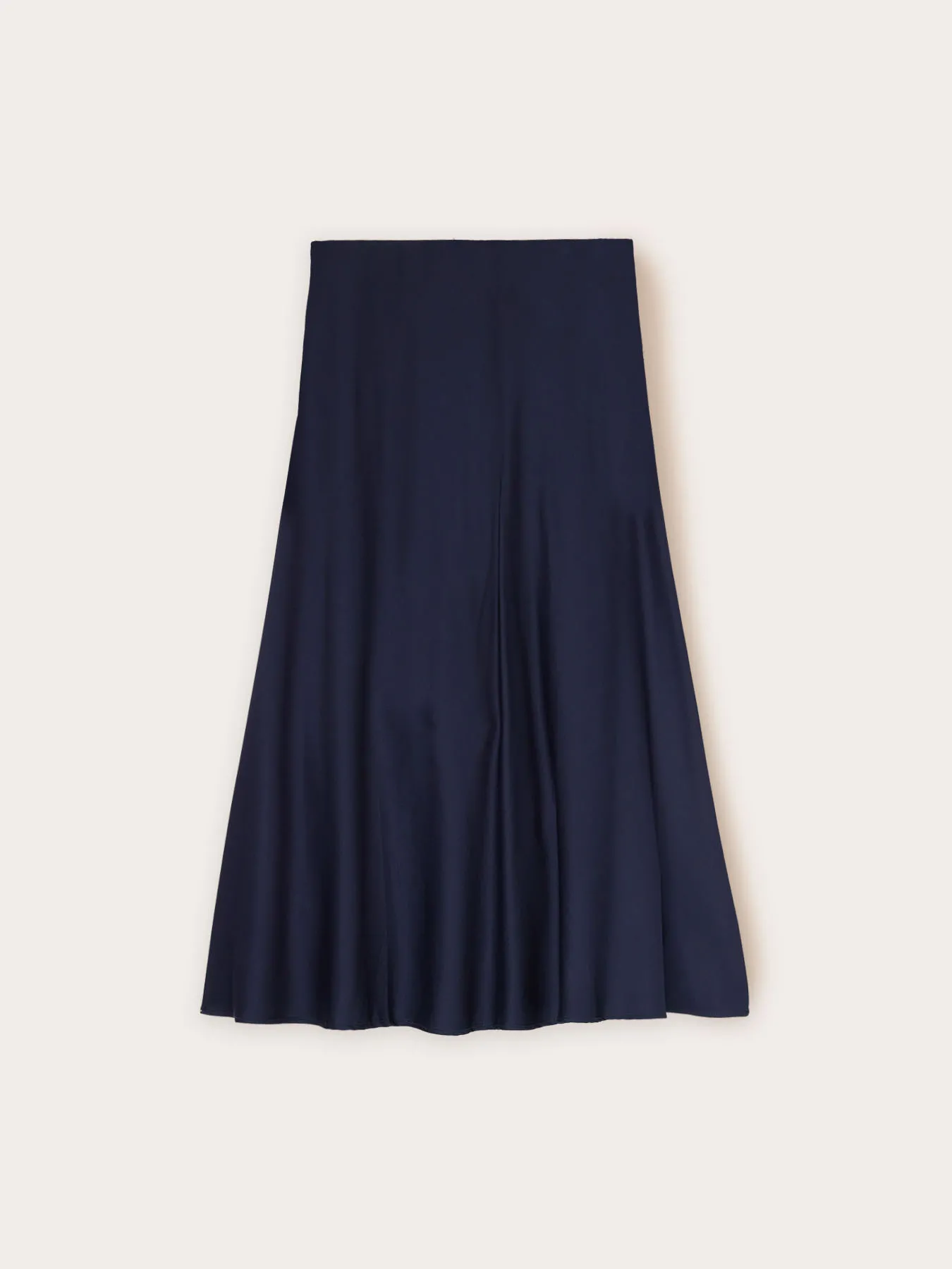 Gonna midi in raso stretch