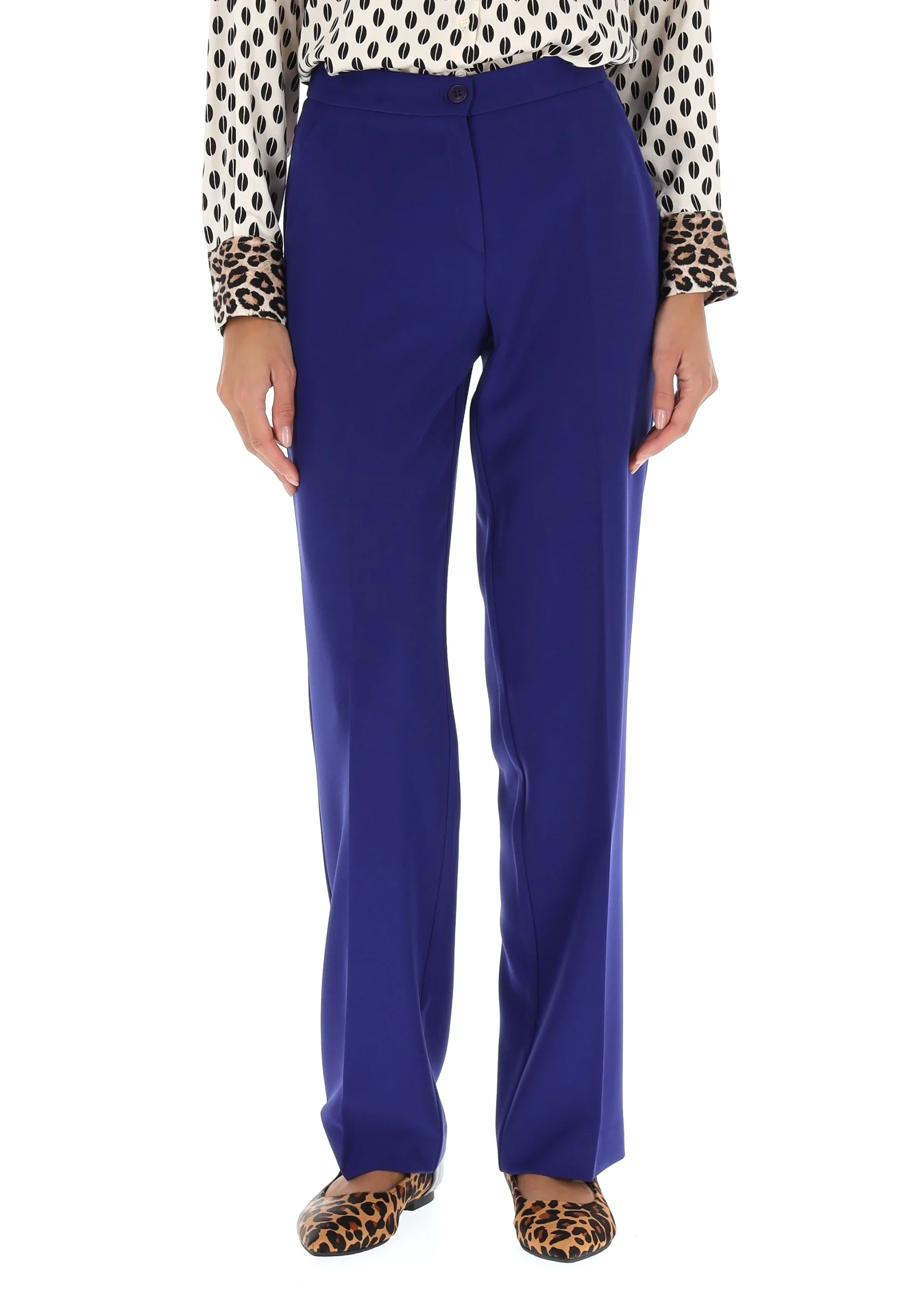 Pantalone fluido tinta unita Vivace Made in Italy