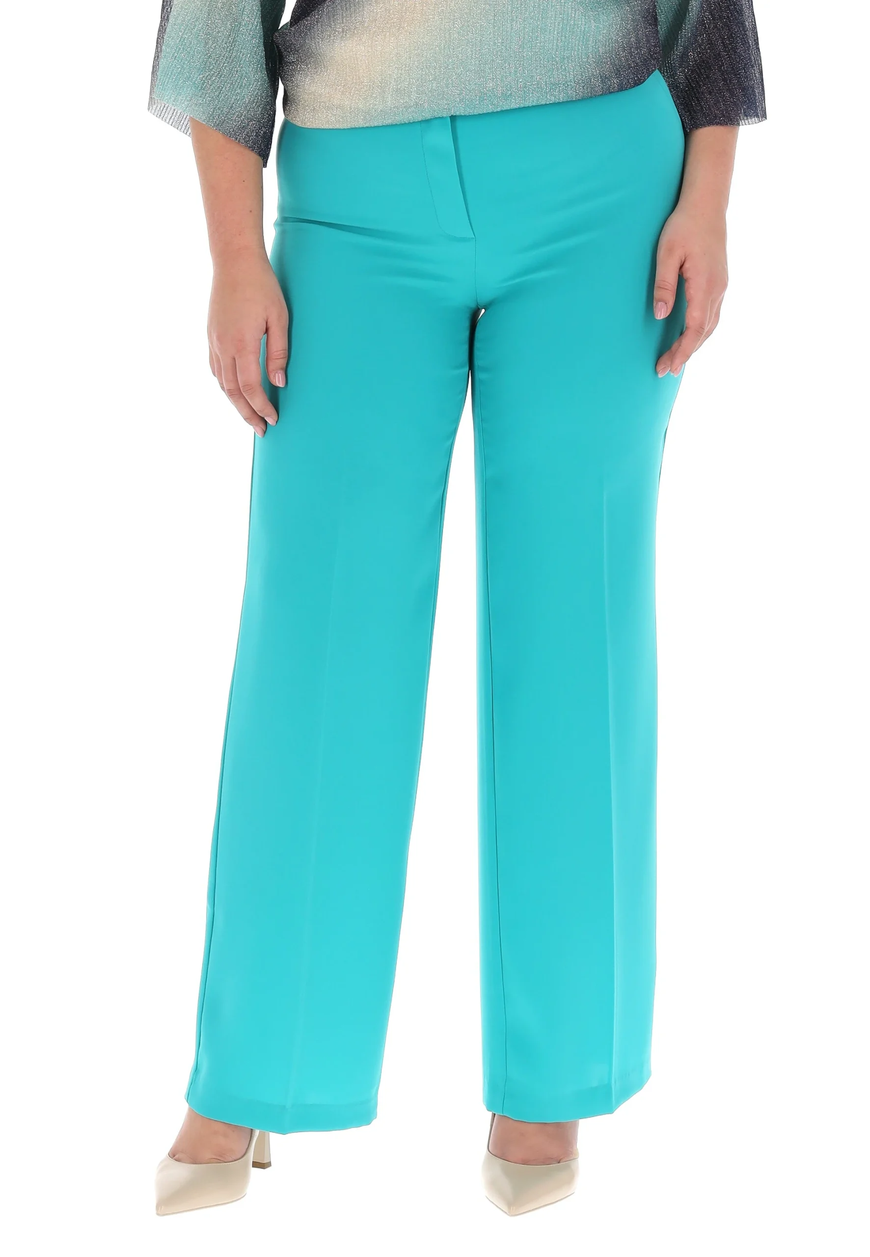 Pantalone palazzo fluido in tinta unita Vivace