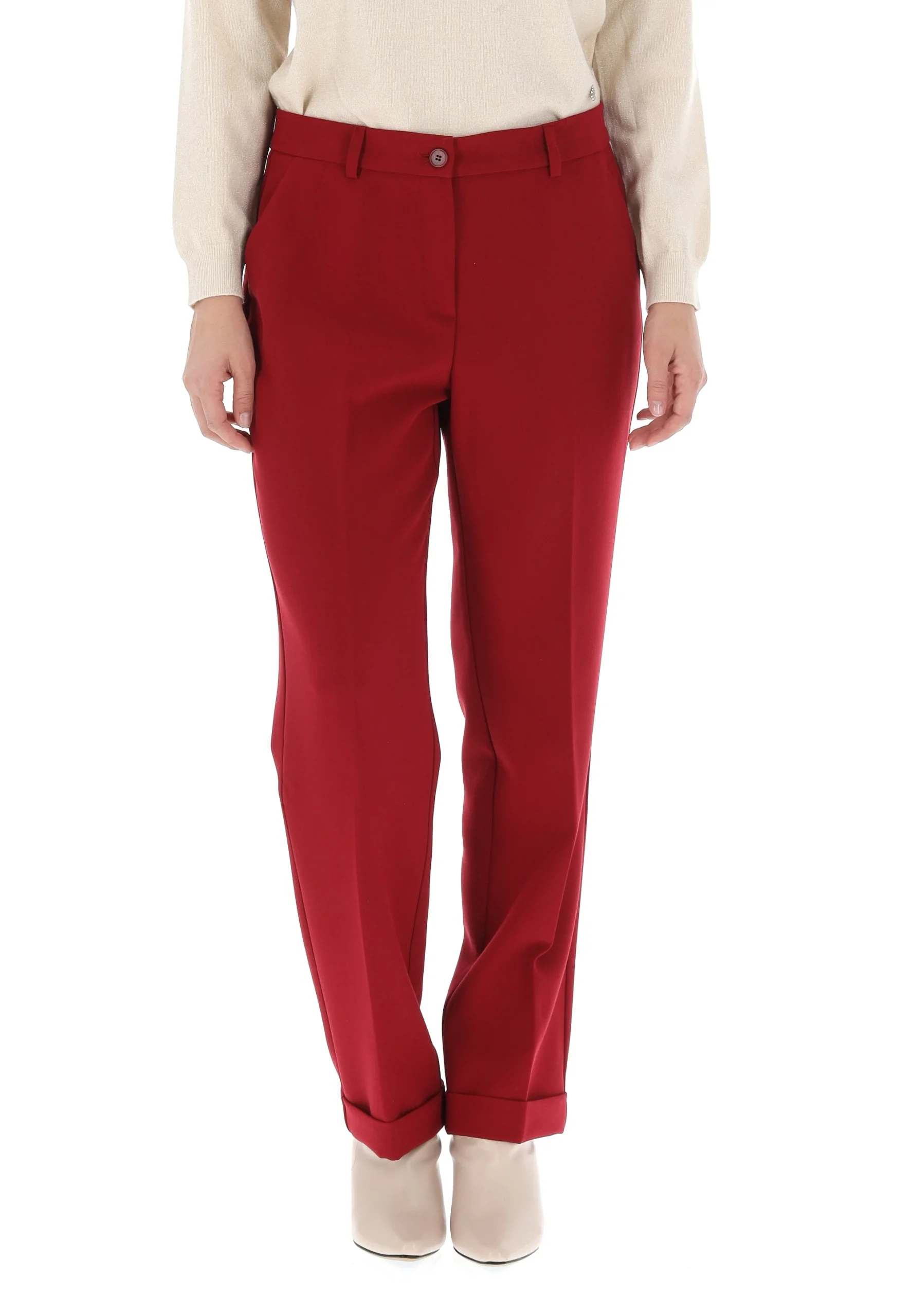 Pantalone dritto con risvoltino Vivace donna P43665GONZAGA