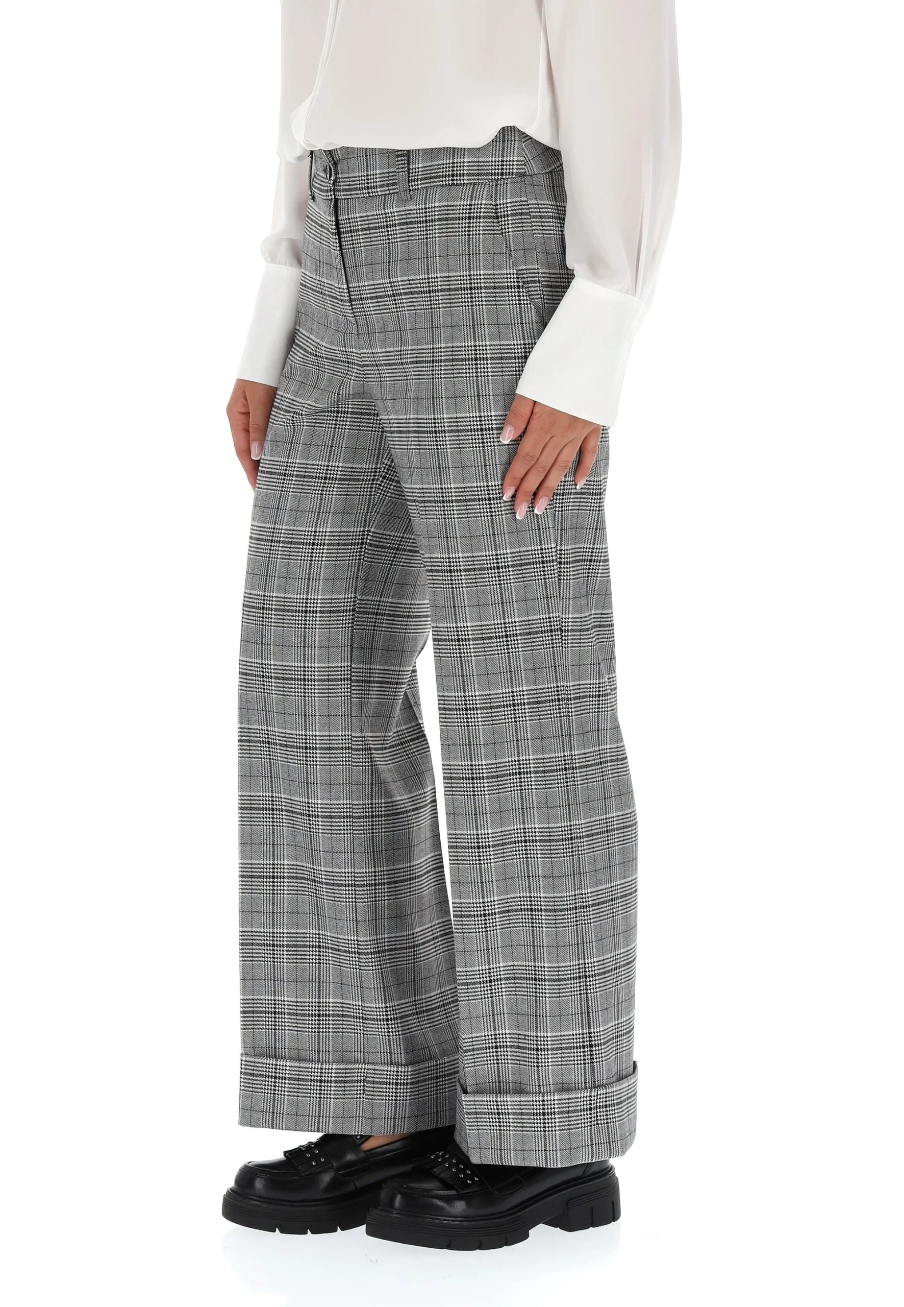 Pantalone fantasia galles con risvolto Vivace