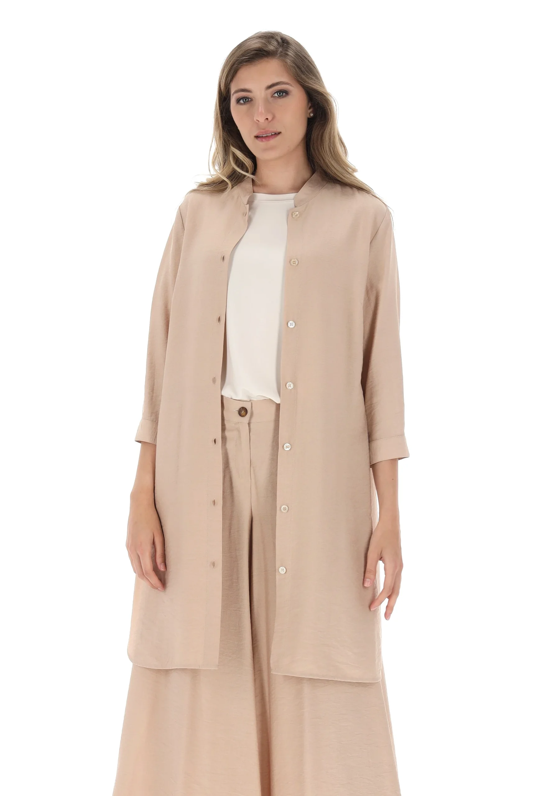 Camicia lunga in tessuto goffrato Vivace donna