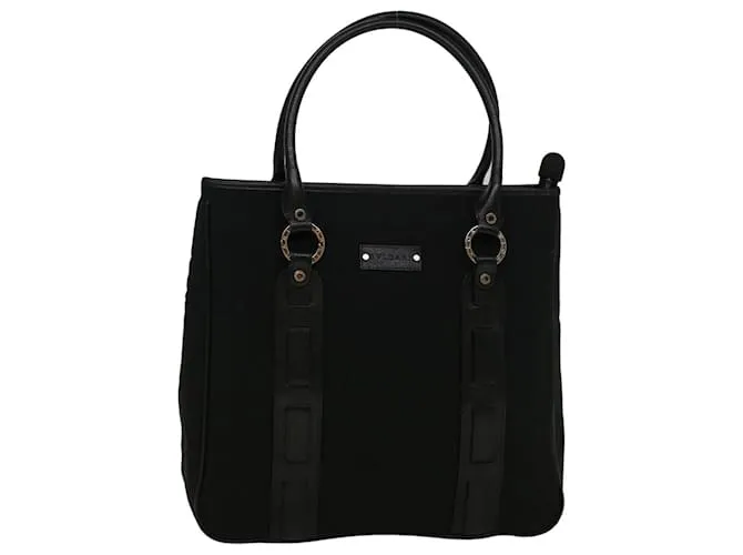 Bulgari BVLGARI Borsa tote Tela Nera Auth bs8797 Nero
