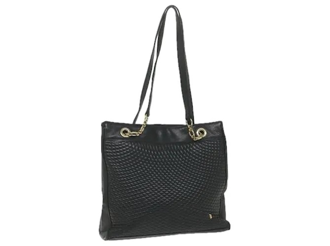 BALLY Borsa a spalla Matelasse Pelle Nera Auth ki3695 Nero