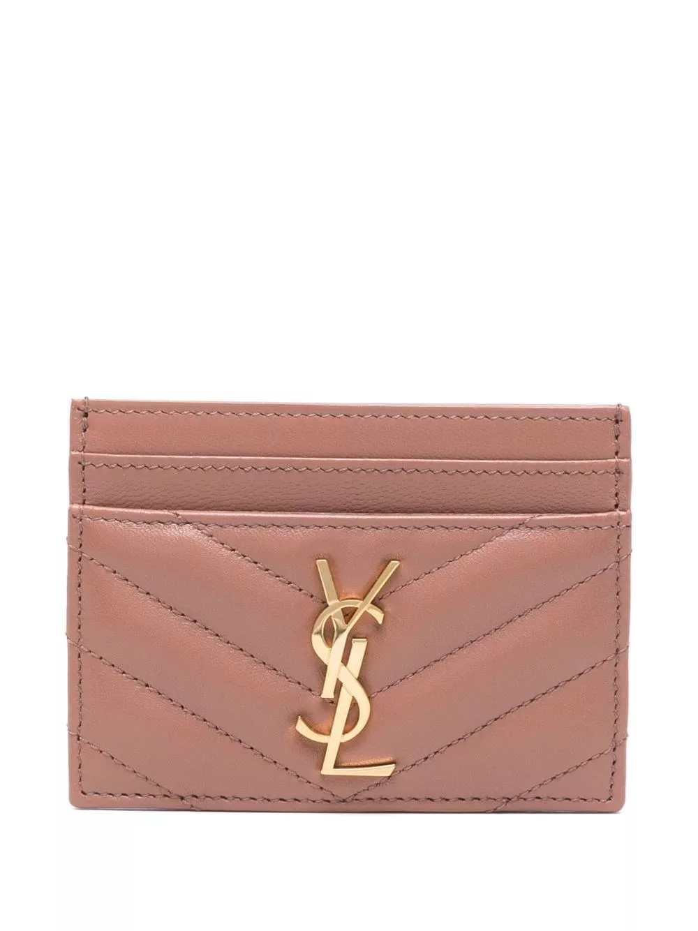 Porta carte di credito cassandre in pelle di Saint laurent