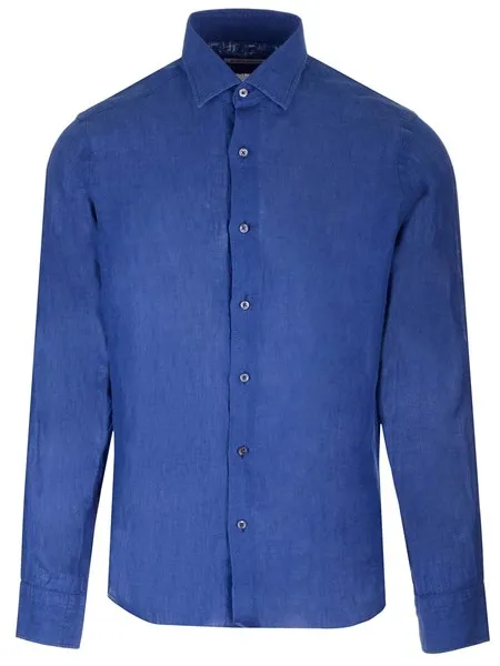 Al Duca D'aosta Uomo Camicia lino lavato