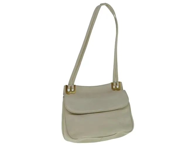 BALLY Borsa a Spalla Pelle Beige Auth yb485