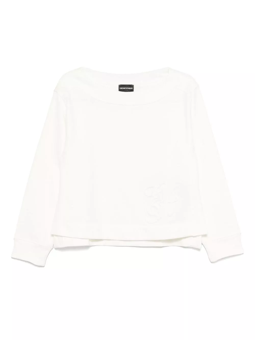 Felpa in cotone organico di Emporio armani