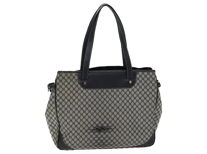 Céline CELINE Borsa a mano in tela macadam grigia Auth 71545 Marrone