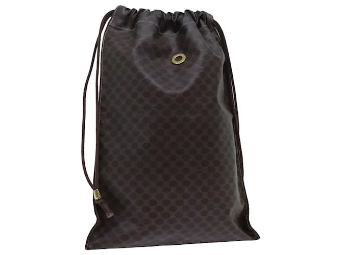 Céline CELINE Borsa in tela macadam Pouch PVC Marrone Auth 71887