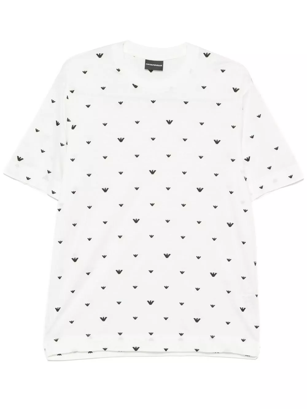 T-shirt con logo allover di Emporio armani