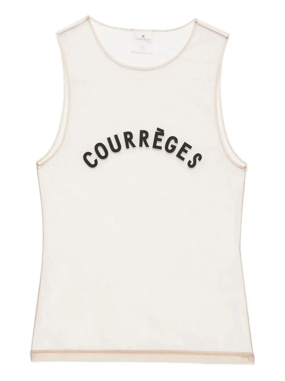 TOP IN TULLE ILLUSION COURREGES