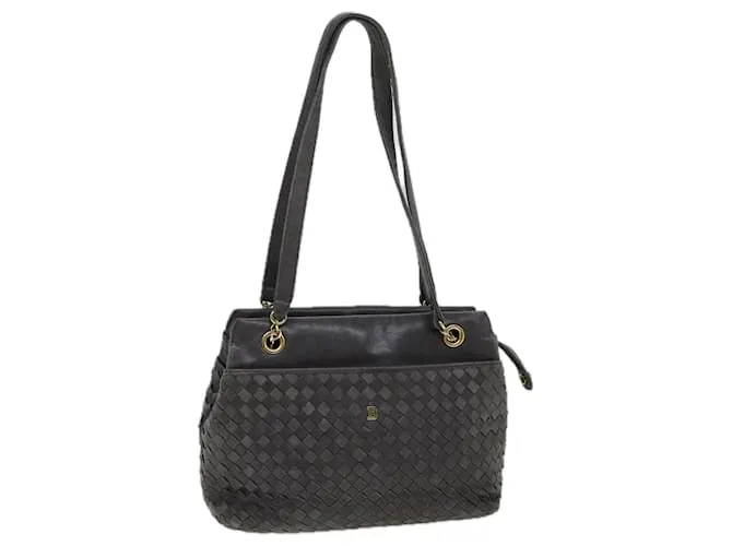 BALLY Borsa a Spalla in Pelle Grigia Auth yb580 Marrone