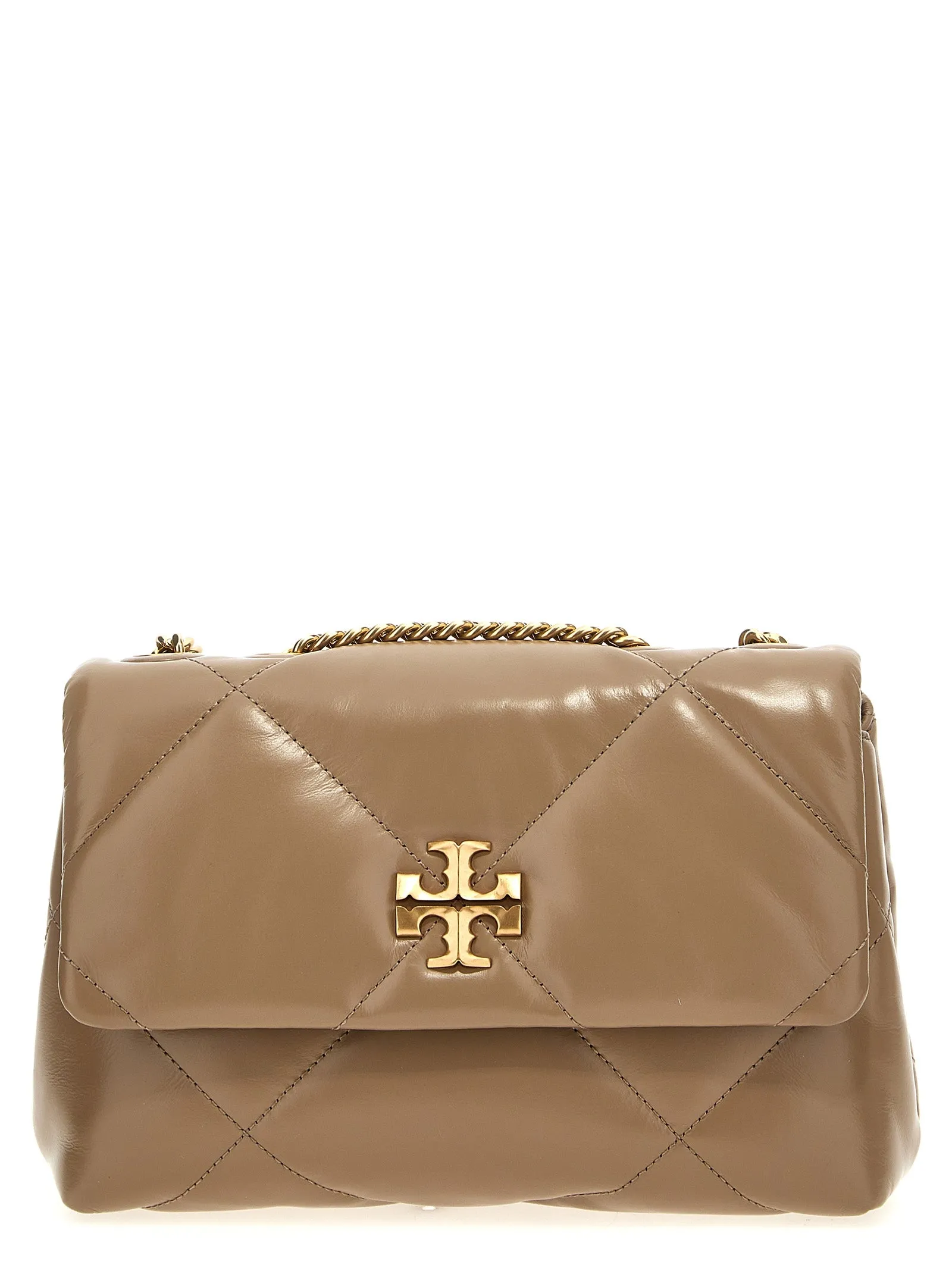 Kira Diamond Quilt Small Borse A Spalla E Tracolla Beige