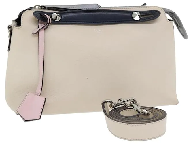 Borsa a mano FENDI in pelle beige Auth ar12221